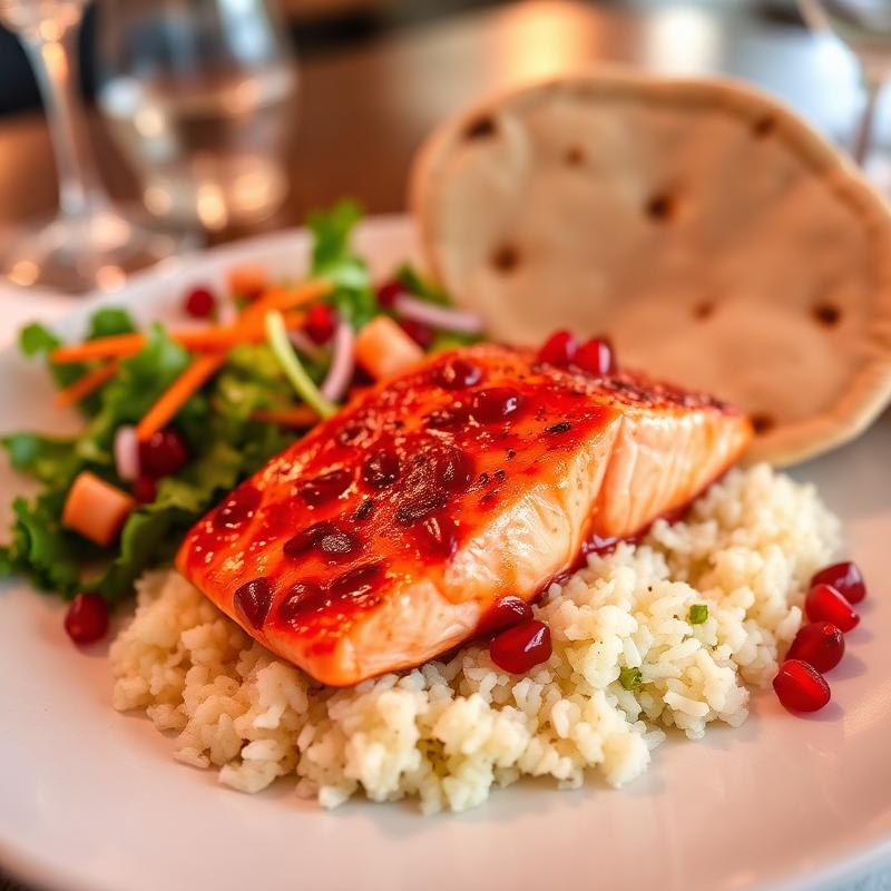 Pomegranate Glazed Salmon